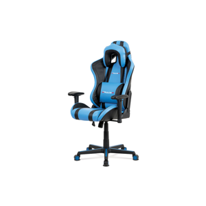 Kancelářská židle KA-V609 BLUE, modrá/černá
