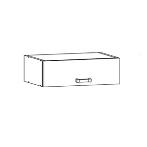 FIORE horní skříňka NO60/23, korpus congo, dvířka bílá supermat