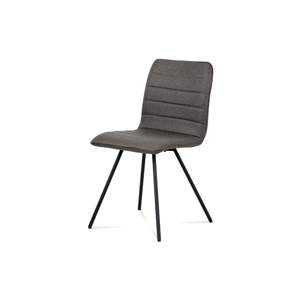 Jídelní židle CT-111 GREY2, šedá látka/černý kov