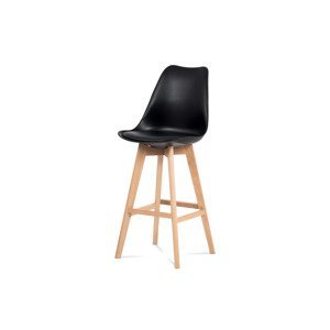 Barová/jídelní židle KANZAN, černá/buk