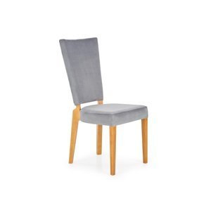 Jídelní židle TABANUS, šedá/dub medový