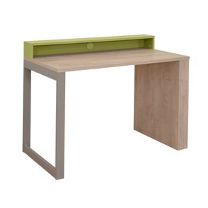 KINDER Pracovní stůl, dub/zelená