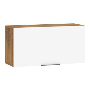 Závěsná skříňka OSMAK 1DPZ, dub burgundský/bílý lesk, 5 let záruka