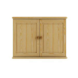 Dřevěná kuchyňská horní skříňka NGADI, šíře 80 cm, masiv borovice, moření: …