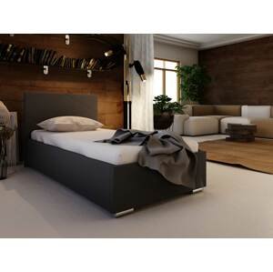 Čalouněná postel SOFIE 5 80X200 cm, černá látka
