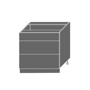 TITANIUM, skříňka dolní D3A 80, korpus: grey, barva: fino černé