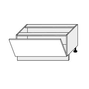 TITANIUM, skříňka dolní D1K 90, korpus: lava, barva: fino bílé