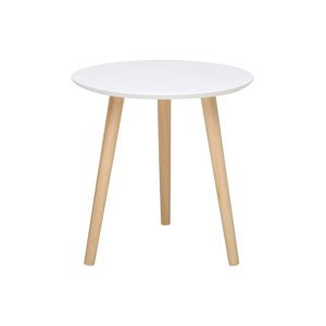 Odkládací stolek GEMELLI malý, bílý/borovice