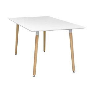 Jídelní stůl FARUK 140x90 cm, bílý