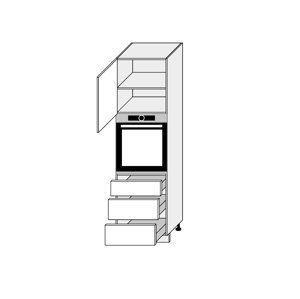 CHANIE, skříňka pro vestavbu D14RU/3M, korpus: lava, barva: white