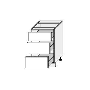 EMPORIUM, skříňka dolní D3H 50, korpus: bílý, barva: white