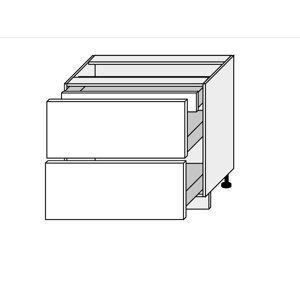 QUANTUM, skříňka dolní D2A 90/1A, white mat/lava