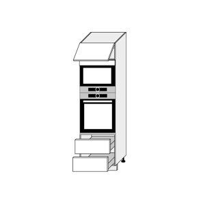 QUANTUM, skříňka pro vestavbu D14RU/2H-284, white mat/grey