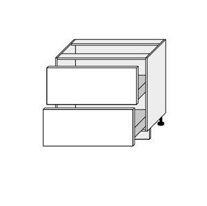 SILVER+, skříňka dolní D2A 90, korpus: bílý, barva: latte
