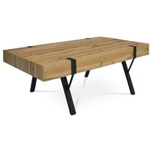 Konferenční stolek RYLANDER, divoký dub/černý mat