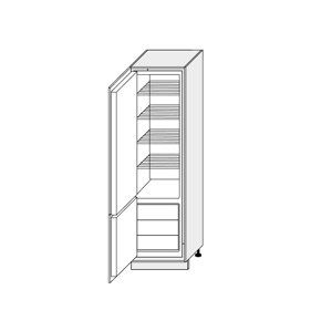 FOLLY, skříňka pro vestavnou lednici D14DL, dust grey/bílá