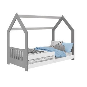 Dětská postel SPECIOSA D5E 80x160, šedá/bílá