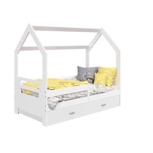 Dětská postel SPECIOSA D3B 80x160 v barvě bílé se zásuvkou: bílá