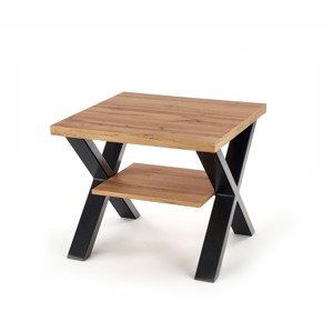 Konferenční stolek GURUVE-KW, dub wotan/černá