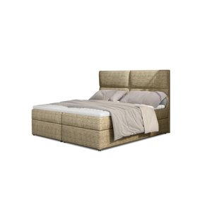 Boxspring PILANSI 02 140x200, hnědá látka