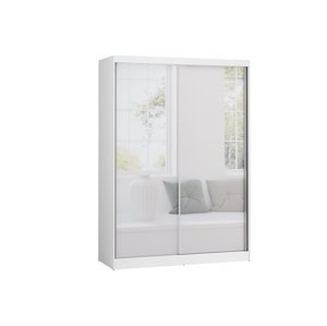 AMPLIATA skříň s posuvnými dveřmi 150 cm, bílá