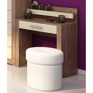 Toaletní stolek MOLTENO, craft tobaco/krém, 5 let záruka