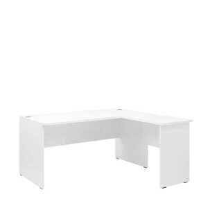 Rohový psací stůl GANSU, bílý