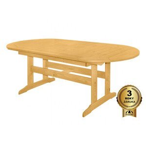 DOVER - dřevěný rozkládací stůl ze severské borovice 160/210 x 90 x 74 cm