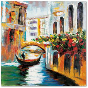 Obraz - Benátky, ruční olejomalba na plátně. DOR042