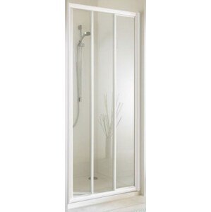 CONCEPT 70 dveře sprchové 800x1900mm, posuvné, 2 dílné, s pevným segementem, stříbrná matná/čiré sklo AP