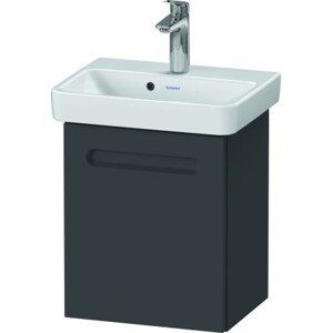 DURAVIT NO.1 skříňka pod umývátko 390x346x478mm závěsná, 1 dvířka, levá, grafit matná