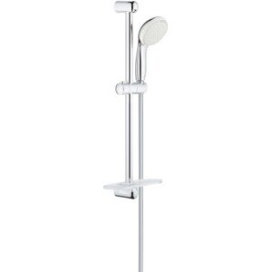 GROHE NEW TEMPESTA 100 sprchová souprava 4-dílná, ruční sprcha pr. 100 mm, 2 proudy, tyč, hadice, polička, chrom