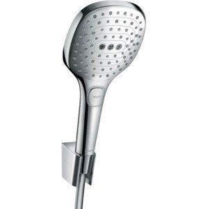 HANSGROHE RAINDANCE SELECT E 120 3JET sprchová souprava 3-dílná, ruční sprcha 120x120 mm, 3 proudy, hadice, držák, chrom