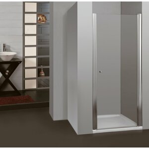 Jednokřídlé sprchové dveře do niky MOON 80 - 85 cm čiré sklo
