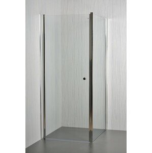 Sprchový kout rohový jednokřídlý MOON A 15 čiré sklo 90 - 95 x 76,5 - 78 x 195 cm
