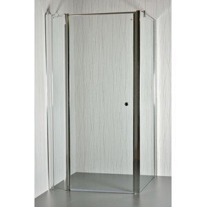 Sprchový kout rohový jednokřídlý MOON D 14 čiré sklo 101 - 106 x 76,5 - 78 x 195 cm