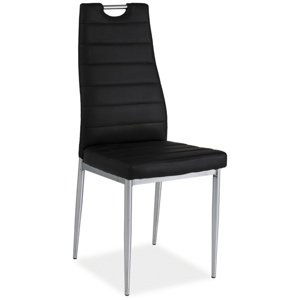 Jídelní čalouněná židle H-260 černá/chrom