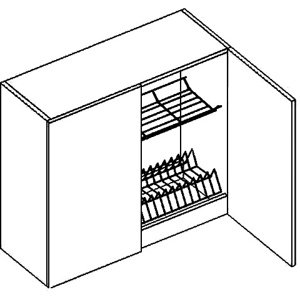 W80SS horní skříňka s odkapávačem COSTA