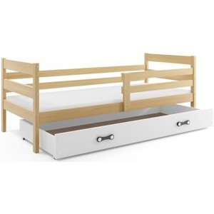 Dětská postel ERYK 1 80x190 cm, borovice/bílá (Volba matrace: Pěnová matrace)