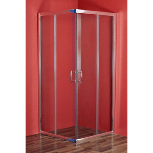 Sprchový kout obdélníkový SMARAGD 100 x 80 x 195 cm čiré sklo