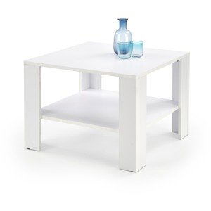Konferenční stolek Kwadro, čtverec, bílá