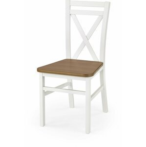 Dřevěná židle Dariusz 2, bílá / olše