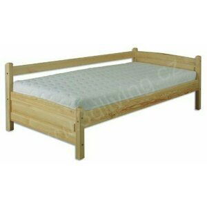 Dřevěná postel 90x200 LK132 (Barva dřeva: Ořech)