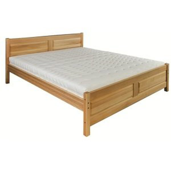 Dřevěná postel 140x200 buk LK109 (Barva dřeva: Rustikal)