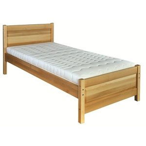Dřevěná postel 100x200 buk LK120 (Barva dřeva: Buk bělený)