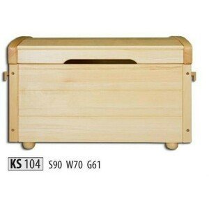 Truhlice KS104 masiv (Barva dřeva: Gray)