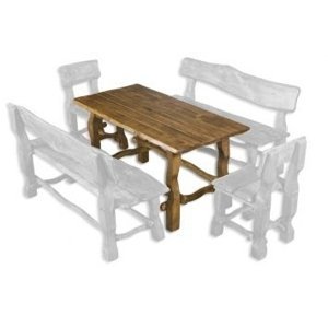 Zahradní stůl MO101 (Barva dřeva: Ořech)