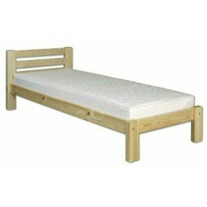 Dřevěná postel 90x200 LK127 (Barva dřeva: Borovice)