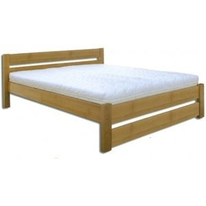 Dřevěná postel 200x200 buk LK190 (Barva dřeva: Rustikal)