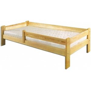 Dřevěná postel 90x200 LK137 (Barva dřeva: Borovice)